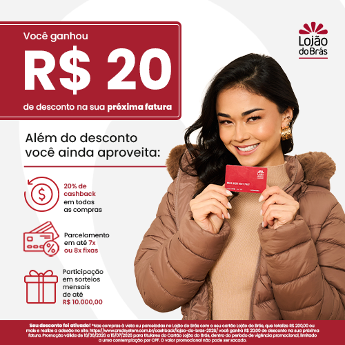 Cashback Lojão do Brás